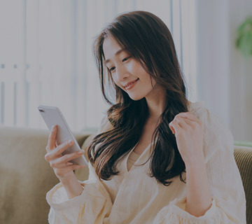 女性とメッセージ